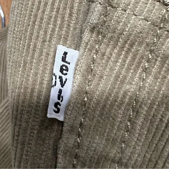 Levi's 511 Ribbed Corduroy Tan Straight Leg Jeans W29L30 - Picture 9 of 9